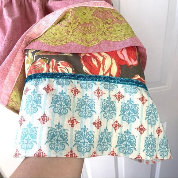 Matilda Jane Girls Serendipity Perfect Day Knot Pink Yellow Dress Size 8 - Picture 5 of 14